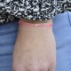 Bracelet Lien Petite Perle Blanche