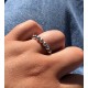 Bague Argent Perles Rondes