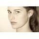 Boucles d'Oreilles Argent Rose de Nacre