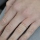 Bague Plaqué Or Rose Anneau de Billes