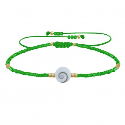 Bracelet Lien Oeil de Sainte Lucie et Petites Perles Brillantes