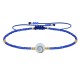 Bracelet Lien Oeil de Sainte Lucie et Petites Perles Brillantes