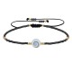 Bracelet Lien Oeil de Sainte Lucie et Petites Perles Brillantes