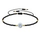 Bracelet Lien Oeil de Sainte Lucie et Petites Perles Mates