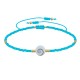 Bracelet Lien Oeil de Sainte Lucie et Petites Perles Mates