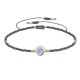 Bracelet Lien Oeil de Sainte Lucie et Petites Perles Mates