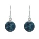Boucles d'Oreilles Argent Billes d'Apatite