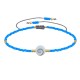 Bracelet Lien Oeil de Sainte Lucie et Petites Perles Mates