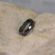 Bague Anneau Large d'Hématite Facettée - 6mm