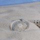 Pendentif Argent Disque et Coquillage Naturel