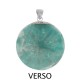 Pendentif Argent Disque Etoile de Mer