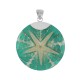Pendentif Argent Disque Etoile de Mer