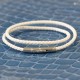 Bracelet Femme Double Tour Cuir Tréssé Rond pour Poignet de 18cm