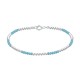 Bracelet Argent 925 Perles et Apatite Facetté M1