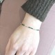 Bracelet Argent 925 Perles et Malachite Facetté M1