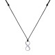 Collier Lien Argent 925 Infini et Strass