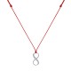Collier Lien Argent 925 Infini et Strass