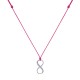 Collier Lien Argent 925 Infini et Strass