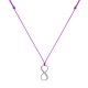 Collier Lien Argent 925 Infini et Strass