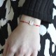 Bracelet Lien Tête de Lapin en Nacre
