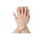 Bracelet Femme Cuir Simple Plat Fermoir Acier Inoxydable
