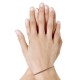 Bracelet Femme Cuir Simple Plat Fermoir Acier Inoxydable