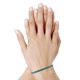 Bracelet Femme Cuir Simple Plat Fermoir Acier Inoxydable