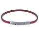 Bracelet Femme Cuir Simple Plat Fermoir Acier Inoxydable
