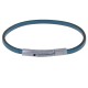 Bracelet Femme Cuir Simple Plat Fermoir Acier Inoxydable