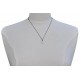 Collier Lien Argent 925 Infini et Strass