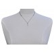 Collier Lien Argent 925 Infini et Strass