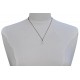 Collier Lien Argent 925 Infini et Strass