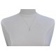 Collier Lien Argent 925 Infini et Strass
