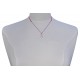 Collier Lien Argent 925 Infini et Strass
