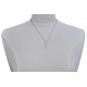 Collier Lien Argent 925 Infini et Strass