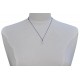 Collier Lien Argent 925 Infini et Strass