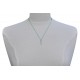 Collier Lien Argent 925 Infini et Strass