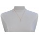Collier Lien Argent 925 Infini et Strass