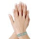 Bracelet Mixte Argent 925 Mousqueton Pivotant et Lien en Paracorde