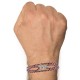 Bracelet Mixte Argent 925 Mousqueton Pivotant et Lien en Paracorde