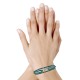 Bracelet Mixte Argent 925 Mousqueton Pivotant et Lien en Paracorde