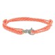 Bracelet Mixte Argent 925 Mousqueton Pivotant et Lien en Paracorde