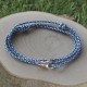 Bracelet Mixte Argent 925 Mousqueton Pivotant et Lien en Paracorde
