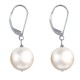 Boucles d'Oreilles Dormeuse Argent 925 et Perle de Culture