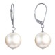 Boucles d'Oreilles Dormeuse Argent 925 et Perle de Culture