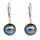 Boucles d'Oreilles Dormeuse Argent 925 et Perle de Culture