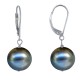 Boucles d'Oreilles Dormeuse Argent 925 et Perle de Culture