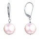 Boucles d'Oreilles Dormeuse Argent 925 et Perle de Culture