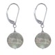 Boucles d'Oreilles Dormeuse Argent 925 et Perle de Labradorite
