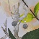 Boucles d'Oreilles Dormeuse Argent 925 et Perle de Labradorite
